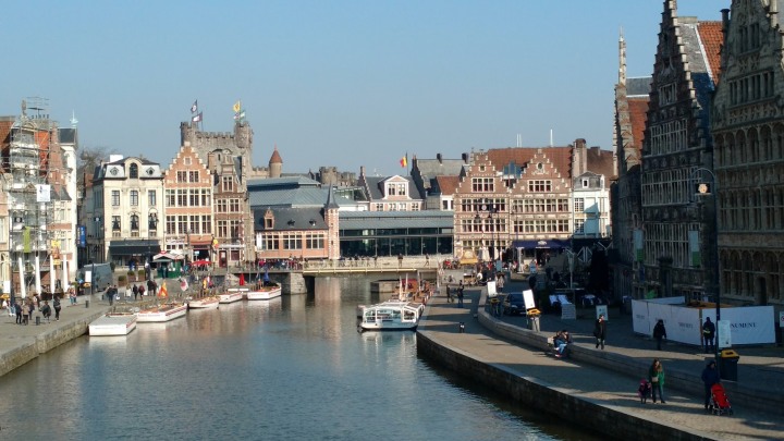 Walking in Downtown Ghent