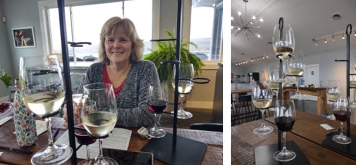 Karen Wine Tasting at Dr. Konstantine Frank Winery